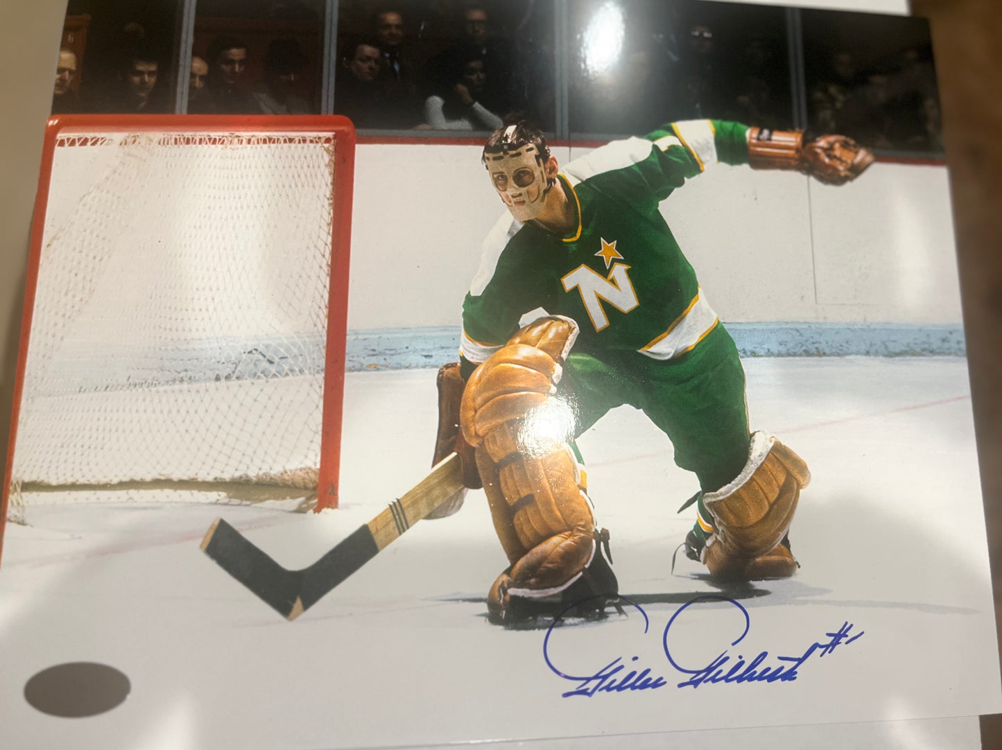 Gilles Gilbert signed 8x10  North Stars   deceased