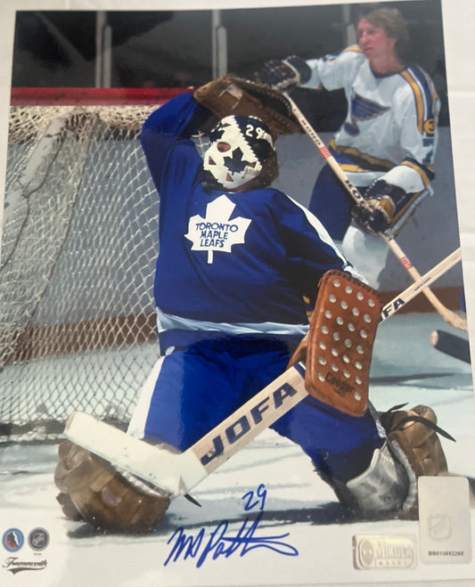 MIKE PALMATEER SIGNED 8X10 MAPLE LEAFS