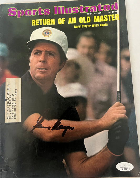 GARY PLAYER SIGNED 1974 SPORTS ILLUSTRATED W/JSA