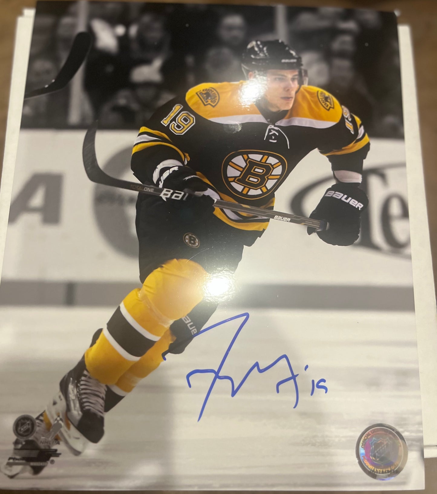 Tyler Seguin signed 8x10 Bruins  NEP Cert
