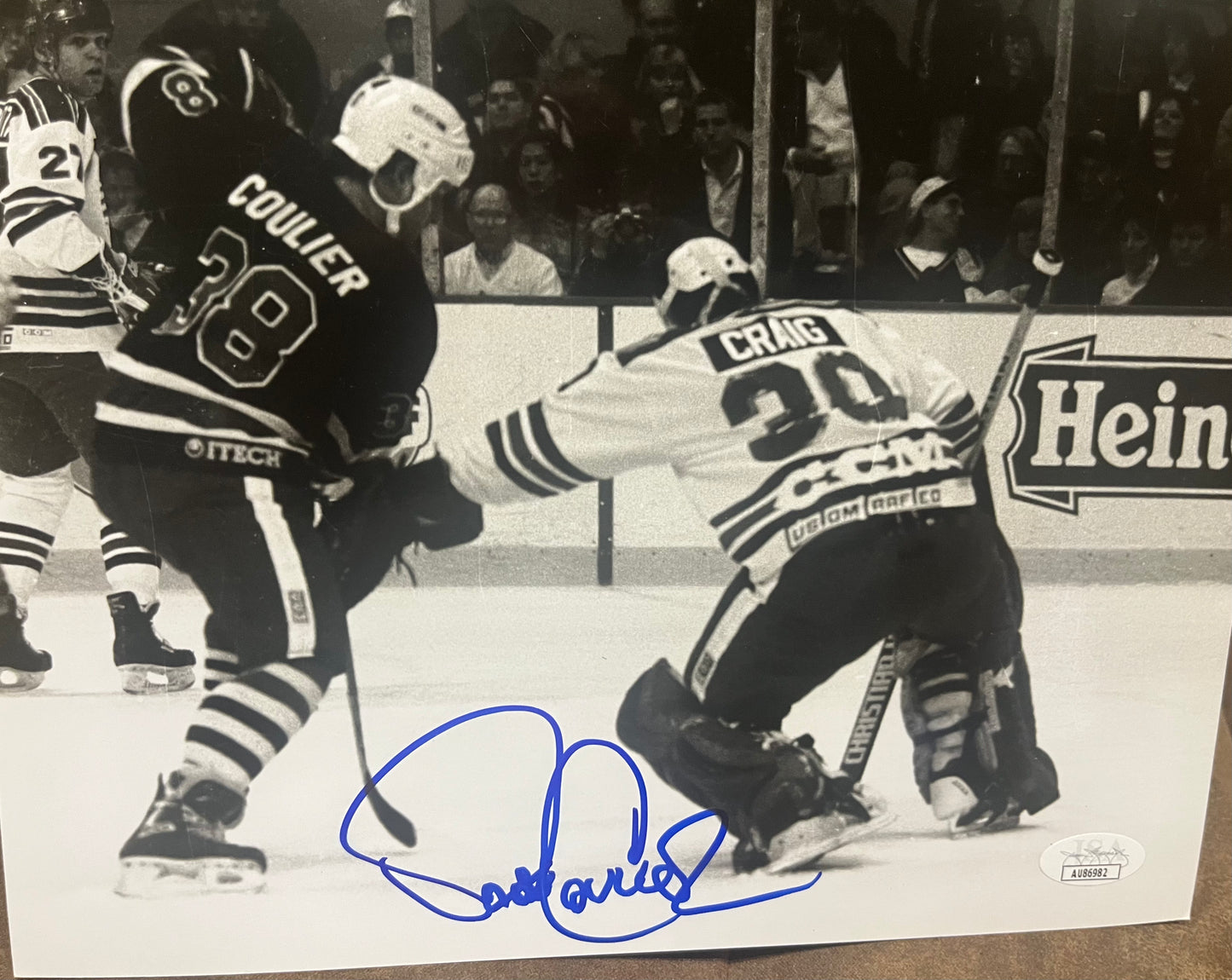 Dave Coulier signed 8x10 FULL HOUSE   JSA    Rare Charity Hockey game photo