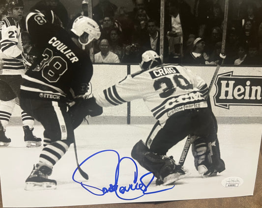 Dave Coulier signed 8x10 FULL HOUSE   JSA    Rare Charity Hockey game photo