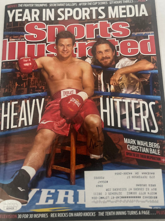 Mark Wahlberg signed Sports Illustrated with JSA Cert