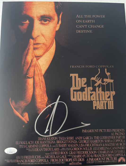 ANDY GARCIA SIGNED 11X14 GODFATHER III W.JSA CERT
