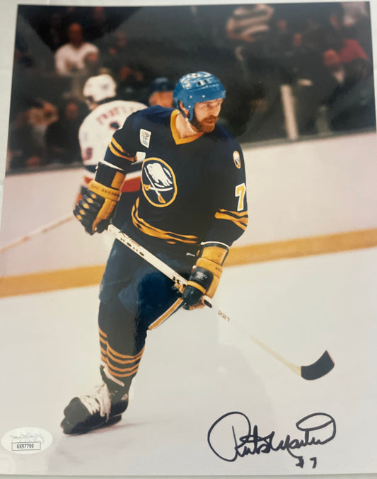 RICK MARTIN SIGNED 8X10   SABRES LEGEND  W/JSA   DECEASED