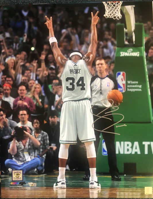 Paul Pierce signed 16x20 "20,000 career points"  with Fanatics