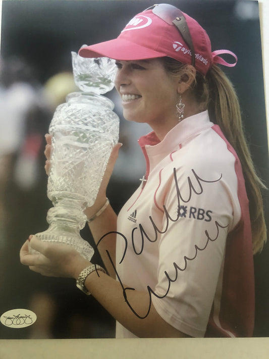 Paula Cremer signed 8x10  JSA Cert  LPGA