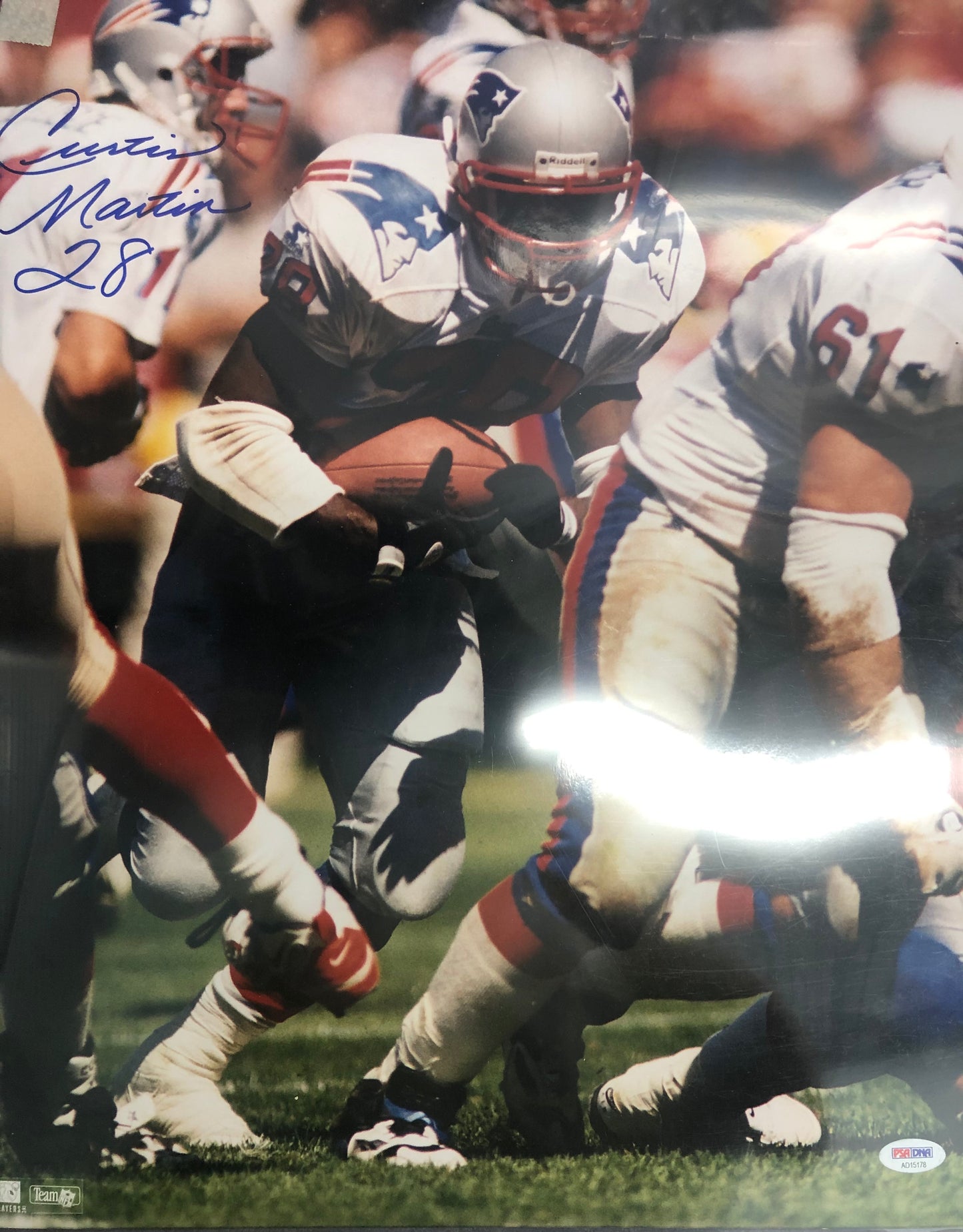 Curtis Martin signed 16x20 with PSA/DNA Cert