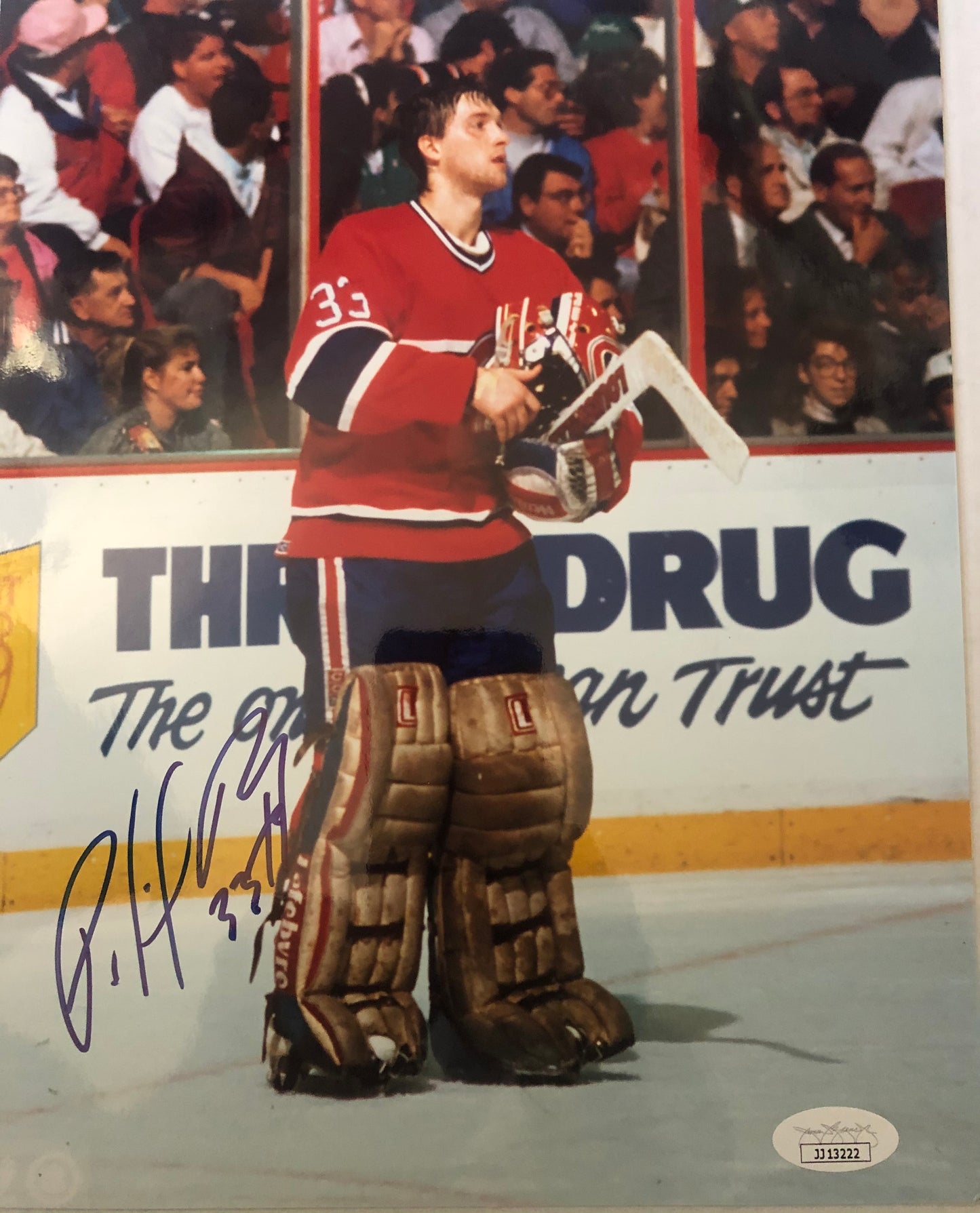 Patrick Roy signed 8x10 with JSA Certification   Montreal