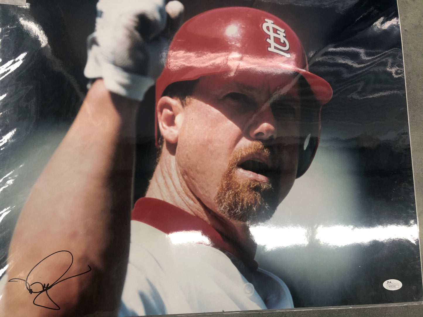 Mark McGwire signed 16x20 with JSA Witness cert