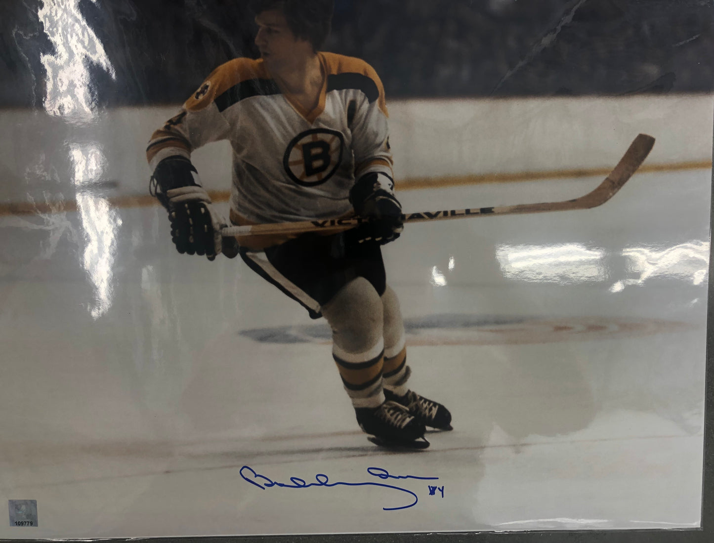 Bobby Orr signed 16x20 with Great North Road Cert