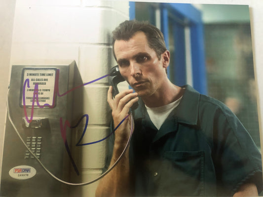 Christian Bale signed 8x10  with PSA DNA Certification