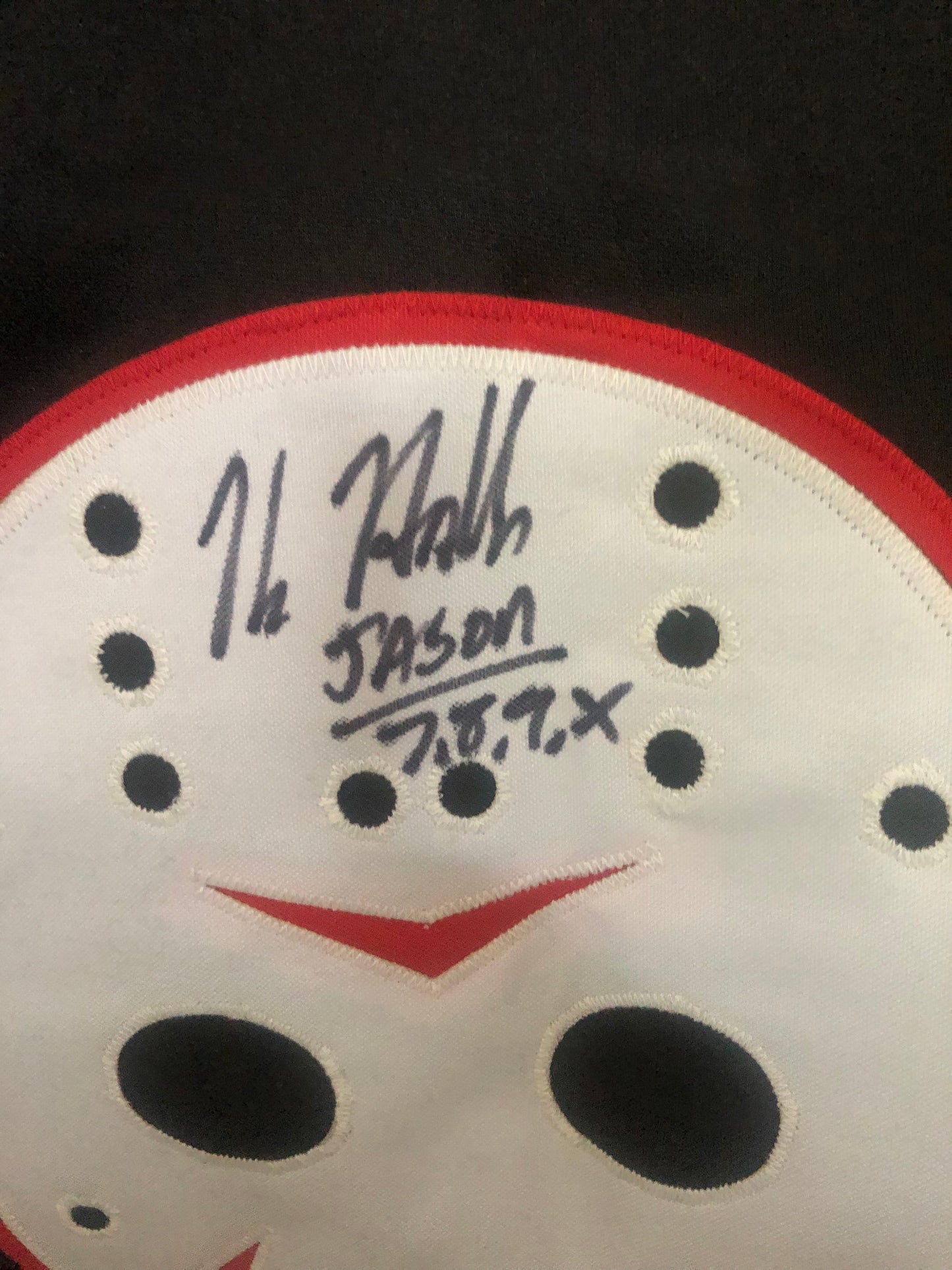 Friday the 13th Jason Played by Kane Hodder custom jersey with inscription  Pristine Cert