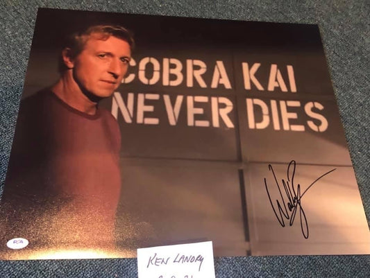 William Zabka signed 16x20. Cobra Kai