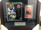 Emmitt Smith custom fromed HOF piece with signed and slabbed  golf ticket  PSA