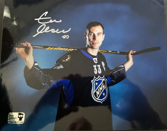 Boston Bruins Zdeno Chara signed 8x10   All Star