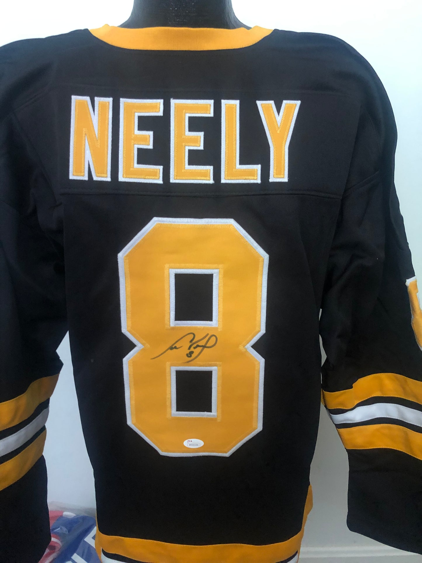 Boston Bruins Cam Neely signed Custom jersey w. JSA