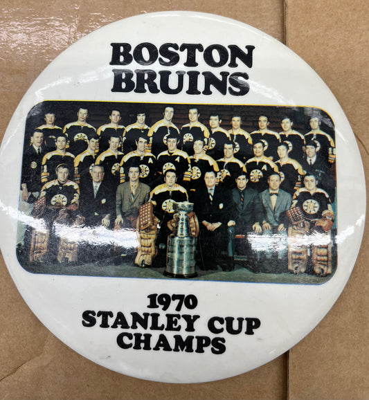 Boston Bruins Vintage  1970 Stanley Cup Button