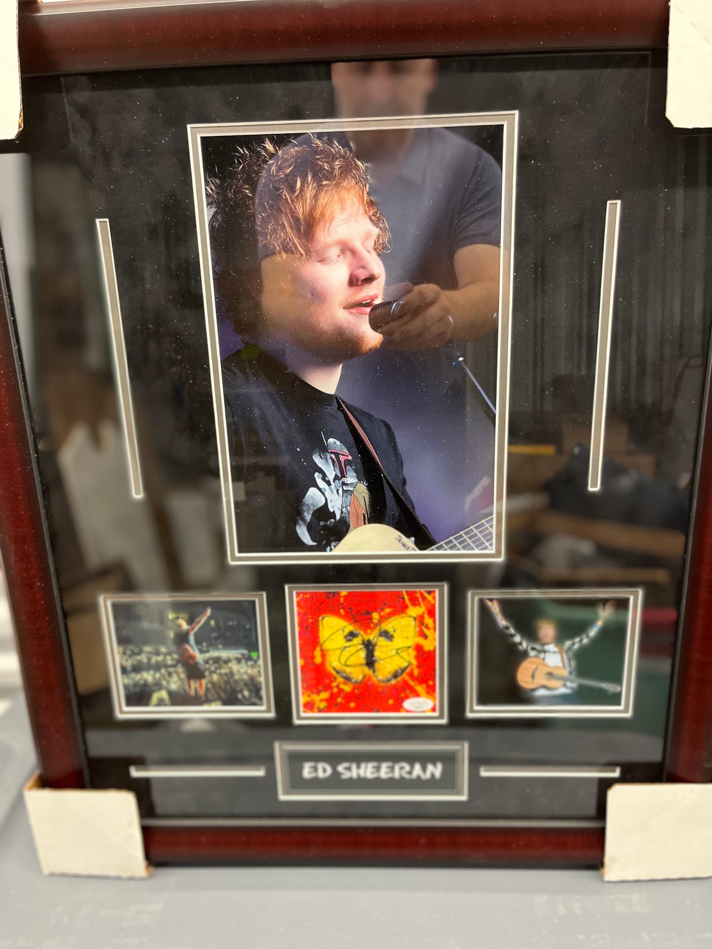 Ed Sheehan custom framed and signed CD Shivers