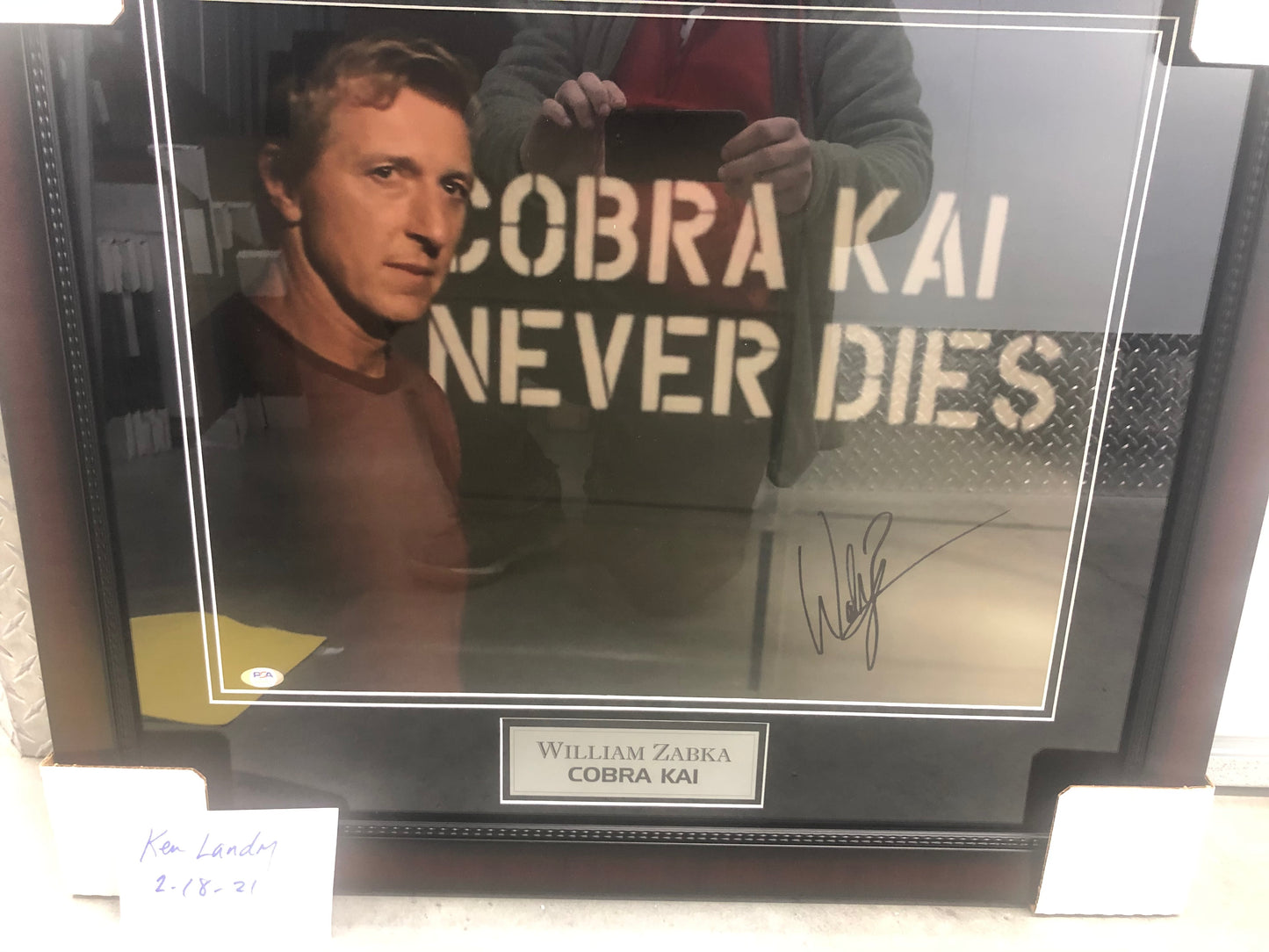 Cobra Kai  William Zabka signed and framed 16x20  (Johnny Lawrence)