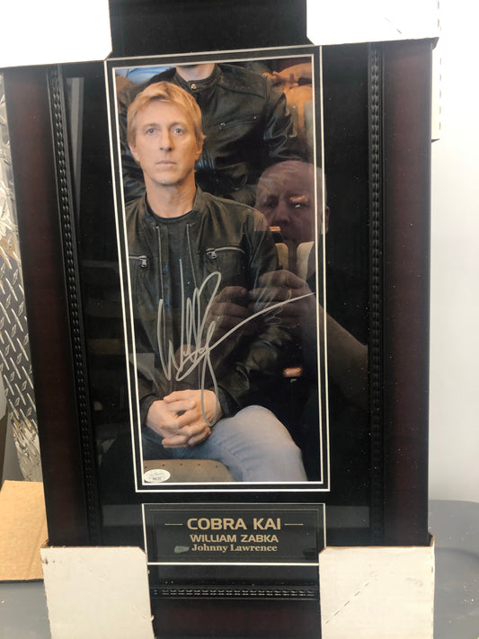 Cobra Kai William Zabka custom signed and framed photo with JSA witness