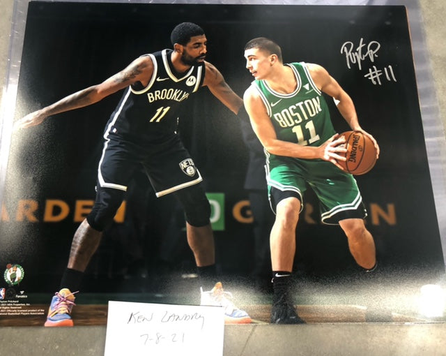 Celtics Rookie Peyton Pritchard signed 16x20 with JSA Witness